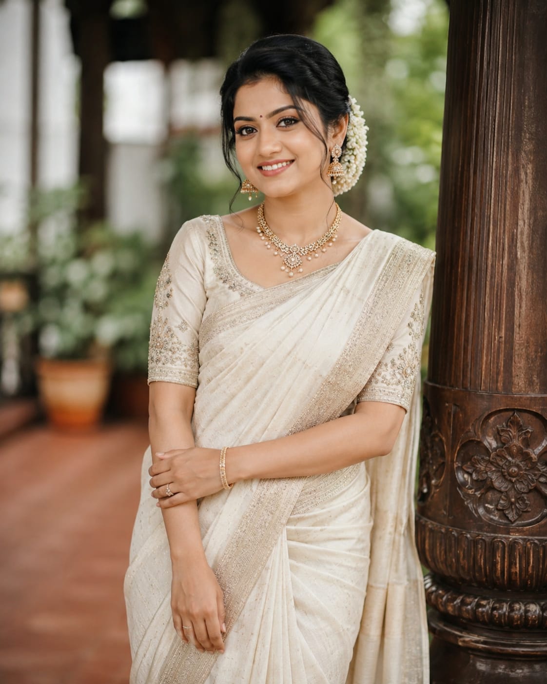 Henna bride with luxury makeup details